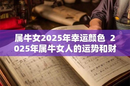 属牛女2026年幸运颜色  2026年属牛女人的运势和财运