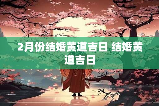 2月份结婚黄道吉日 结婚黄道吉日