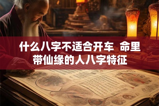 什么八字不适合开车  命里带仙缘的人八字特征