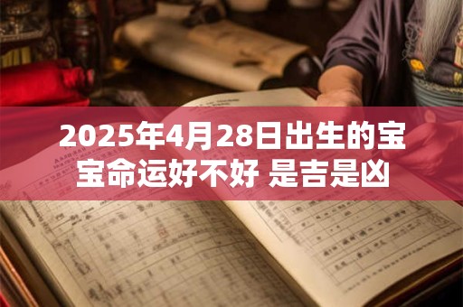 2025年4月28日出生的宝宝命运好不好 是吉是凶