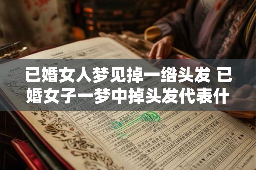 已婚女人梦见掉一绺头发 已婚女子一梦中掉头发代表什么意思