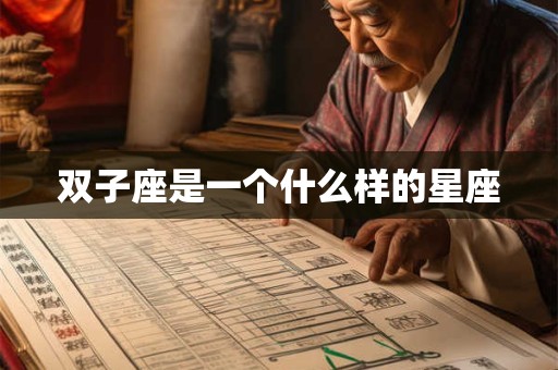 双子座是一个什么样的星座