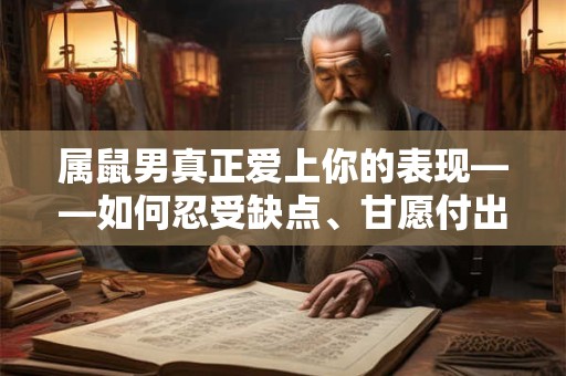 属鼠男真正爱上你的表现——如何忍受缺点、甘愿付出、包容一切