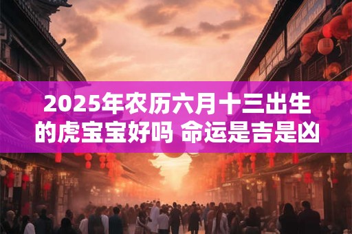 2026年农历六月十三出生的虎宝宝好吗 命运是吉是凶