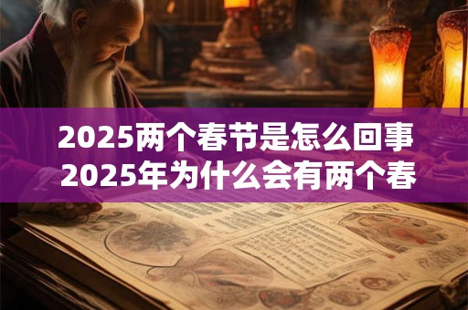 2025两个春节是怎么回事 2025年为什么会有两个春节