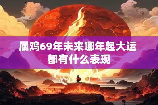 属鸡69年未来哪年起大运 都有什么表现