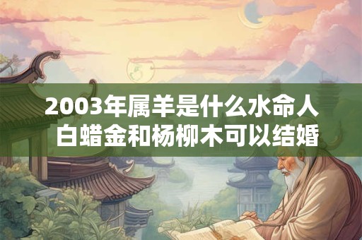 2003年属羊是什么水命人  白蜡金和杨柳木可以结婚吗