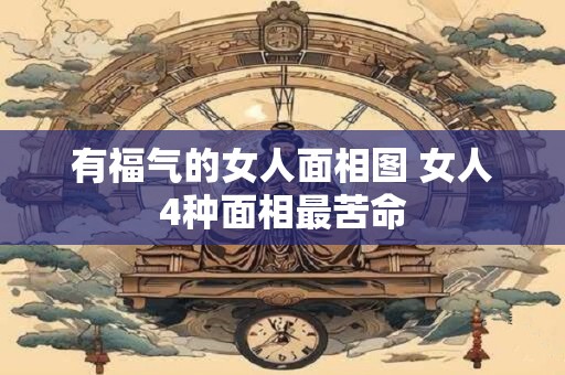 有福气的女人面相图 女人4种面相最苦命