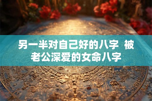 另一半对自己好的八字  被老公深爱的女命八字