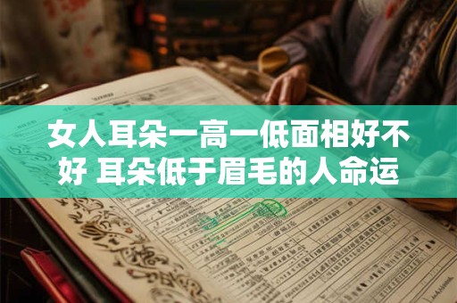 女人耳朵一高一低面相好不好 耳朵低于眉毛的人命运
