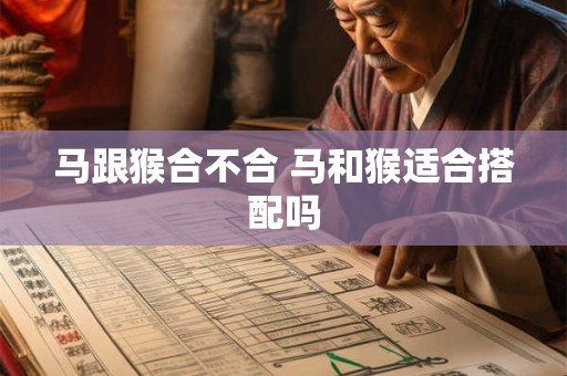 马跟猴合不合 马和猴适合搭配吗