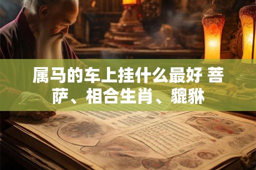 属马的车上挂什么最好 菩萨、相合生肖、貔貅