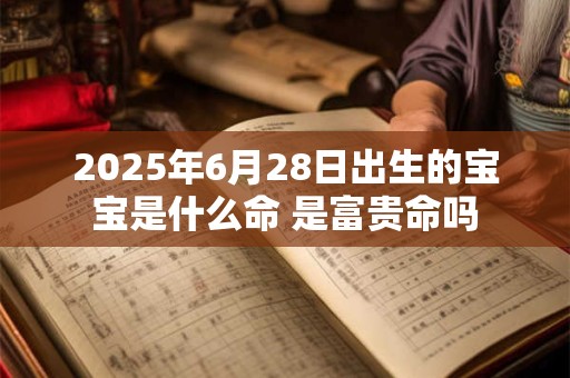 2025年6月28日出生的宝宝是什么命 是富贵命吗