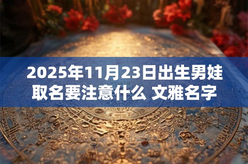 2025年11月23日出生男娃取名要注意什么 文雅名字解析