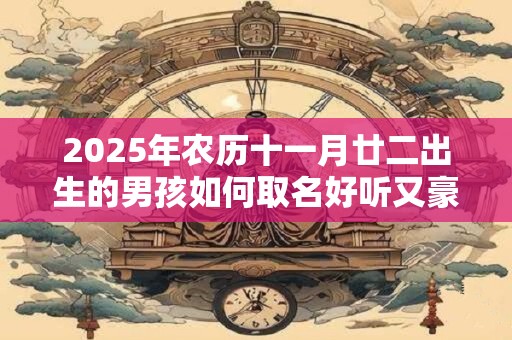 2025年农历十一月廿二出生的男孩如何取名好听又豪迈