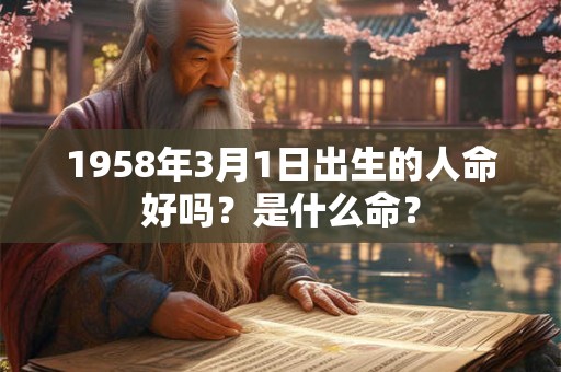 1958年3月1日出生的人命好吗？是什么命？