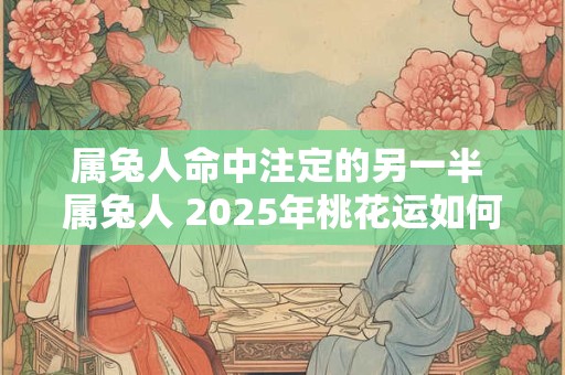 属兔人命中注定的另一半 属兔人 2025年桃花运如何