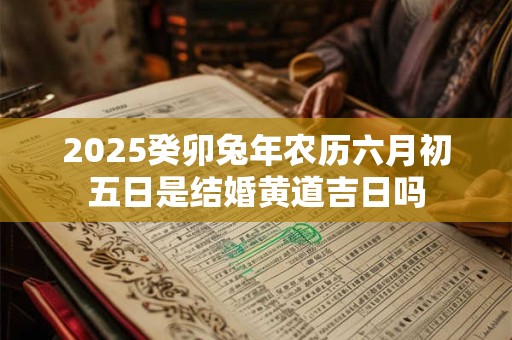 2025癸卯兔年农历六月初五日是结婚黄道吉日吗