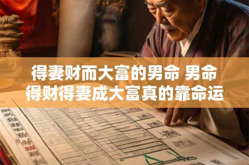 得妻财而大富的男命 男命得财得妻成大富真的靠命运