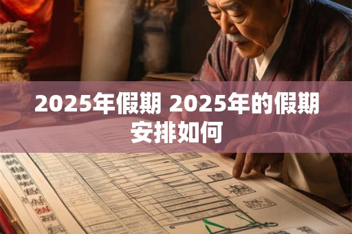 2025年假期 2025年的假期安排如何