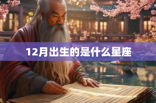 12月出生的是什么星座