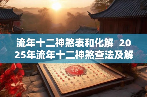 流年十二神煞表和化解  2025年流年十二神煞查法及解释