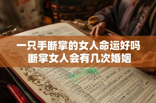 一只手断掌的女人命运好吗 断掌女人会有几次婚姻 一只手断掌的女人命运好吗 断掌女人会有几次婚姻