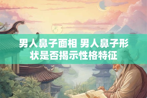 男人鼻子面相 男人鼻子形状是否揭示性格特征 男人鼻子面相 男人鼻子形状是否揭示性格特征