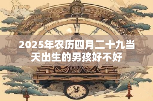 2025年农历四月二十九当天出生的男孩好不好