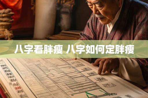 八字看胖瘦 八字如何定胖瘦