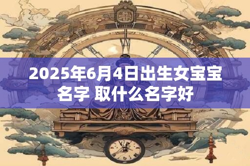 2026年6月4日出生女宝宝名字 取什么名字好 2026年6月4日出生女宝宝名字 取什么名字好