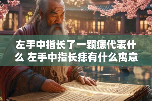 左手中指长了一颗痣代表什么 左手中指长痣有什么寓意
