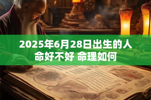 2025年6月28日出生的人命好不好 命理如何