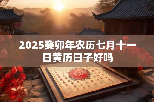 2025癸卯年农历七月十一日黄历日子好吗