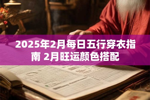 2025年2月每日五行穿衣指南 2月旺运颜色搭配