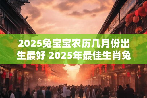 2025兔宝宝农历几月份出生最好 2025年最佳生肖兔宝宝的农历生日是哪个月