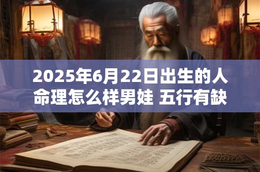 2025年6月22日出生的人命理怎么样男娃 五行有缺失吗
