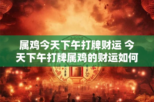 属鸡今天下午打牌财运 今天下午打牌属鸡的财运如何