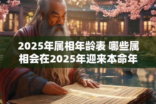 2025年属相年龄表 哪些属相会在2025年迎来本命年