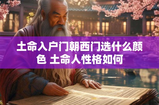 土命入户门朝西门选什么颜色 土命人性格如何