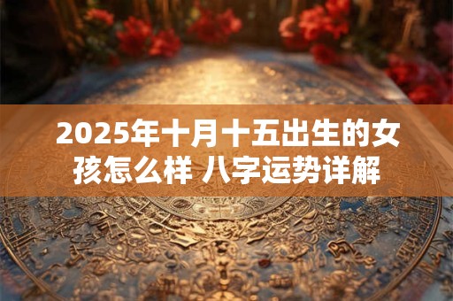 2025年十月十五出生的女孩怎么样 八字运势详解