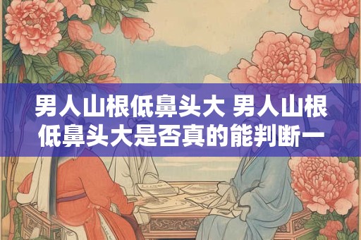 男人山根低鼻头大 男人山根低鼻头大是否真的能判断一个人的性格