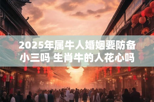 2025年属牛人婚姻要防备小三吗 生肖牛的人花心吗