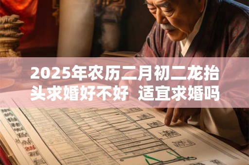 2025年农历二月初二龙抬头求婚好不好  适宜求婚吗