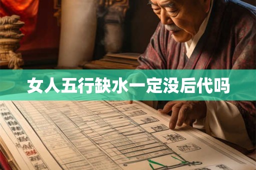 女人五行缺水一定没后代吗