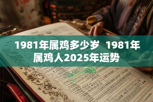 1981年属鸡多少岁  1981年属鸡人2025年运势