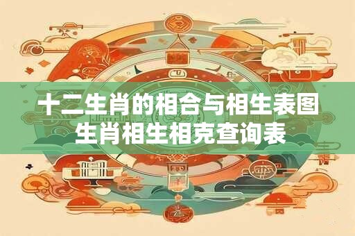十二生肖的相合与相生表图 生肖相生相克查询表