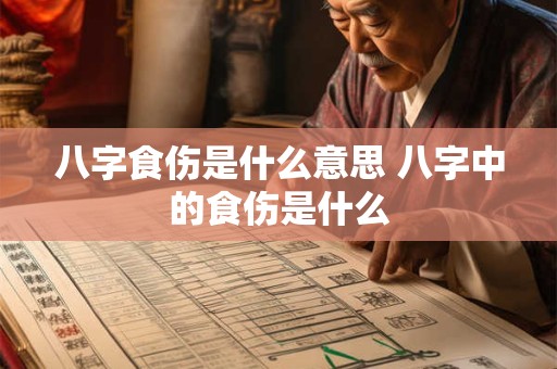 八字食伤是什么意思 八字中的食伤是什么
