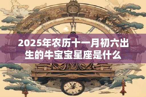 2025年农历十一月初六出生的牛宝宝星座是什么