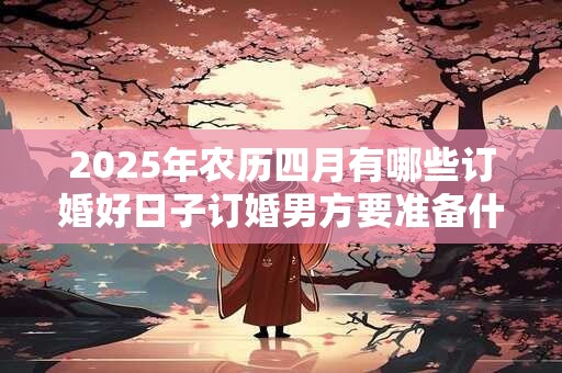 2025年农历四月有哪些订婚好日子订婚男方要准备什么